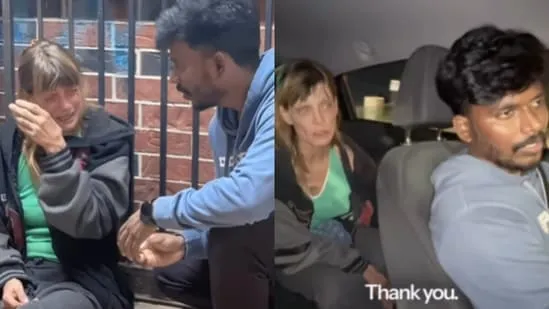 Indian man in US helps paralysed woman in rain, viral video draws global praise