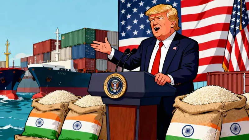 US President Trump Threatens New Tariffs on Indian Rice Imports