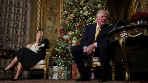 Trump Christmas calls to children spark online ridicule and debate