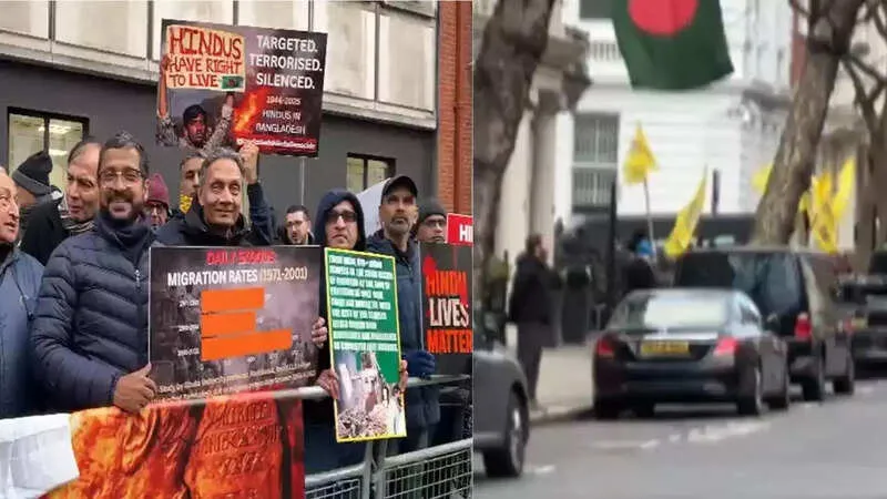 Protests in London Highlight Concerns for Hindus in Bangladesh