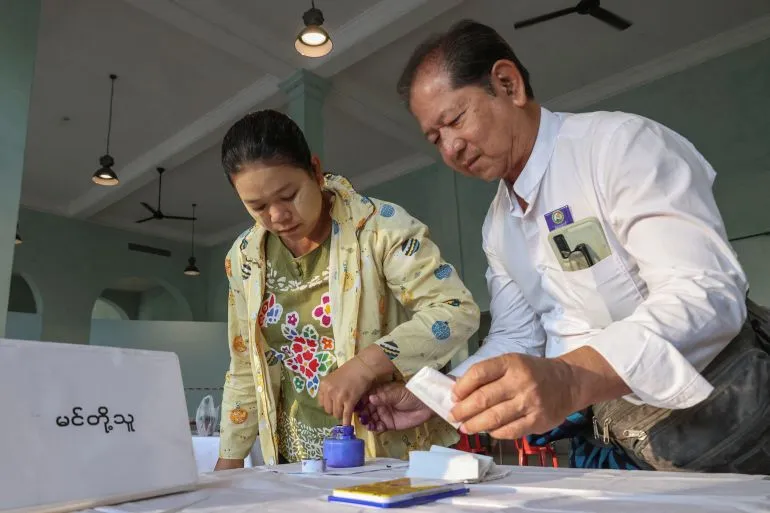 Myanmar Holds First Election Since 2021 Military Coup