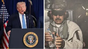 US President Trump Shares Image of Captured Venezuelan Leader Maduro