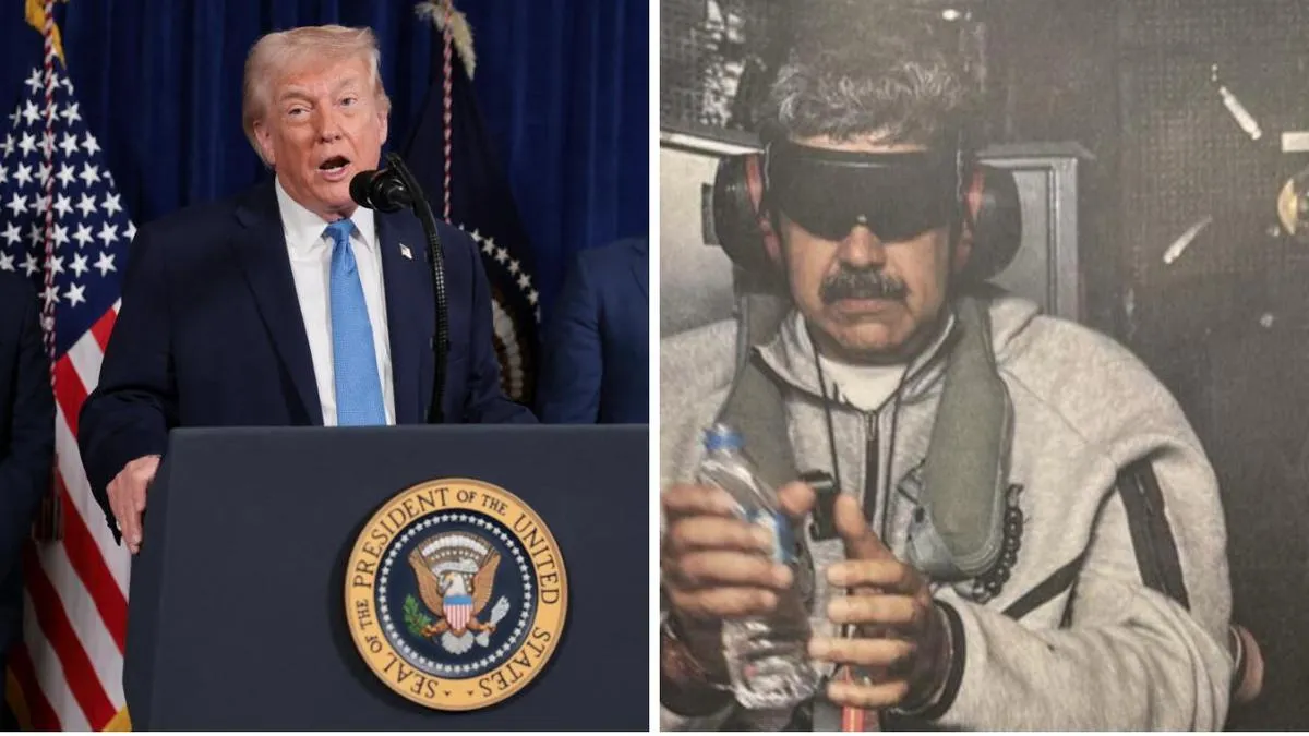 US President Trump Shares Image of Captured Venezuelan Leader Maduro