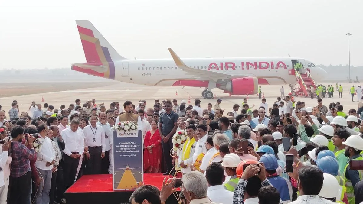 First Test Flight Lands at Bhogapuram International Airport
