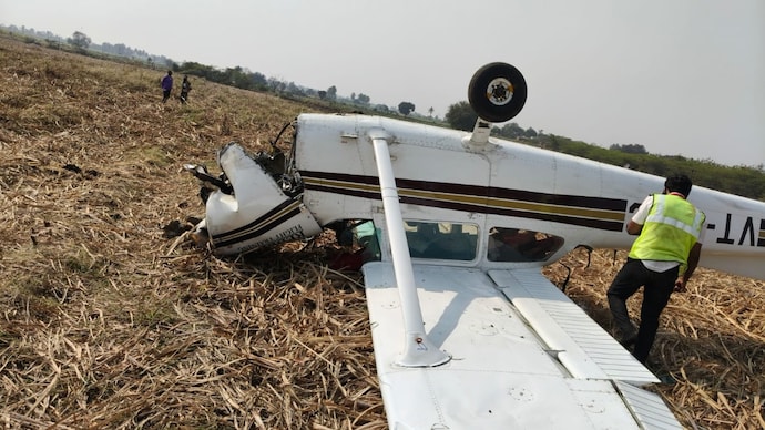 Pilot and Trainee Injured in Aircraft Crash in Karnataka's Vijayapura