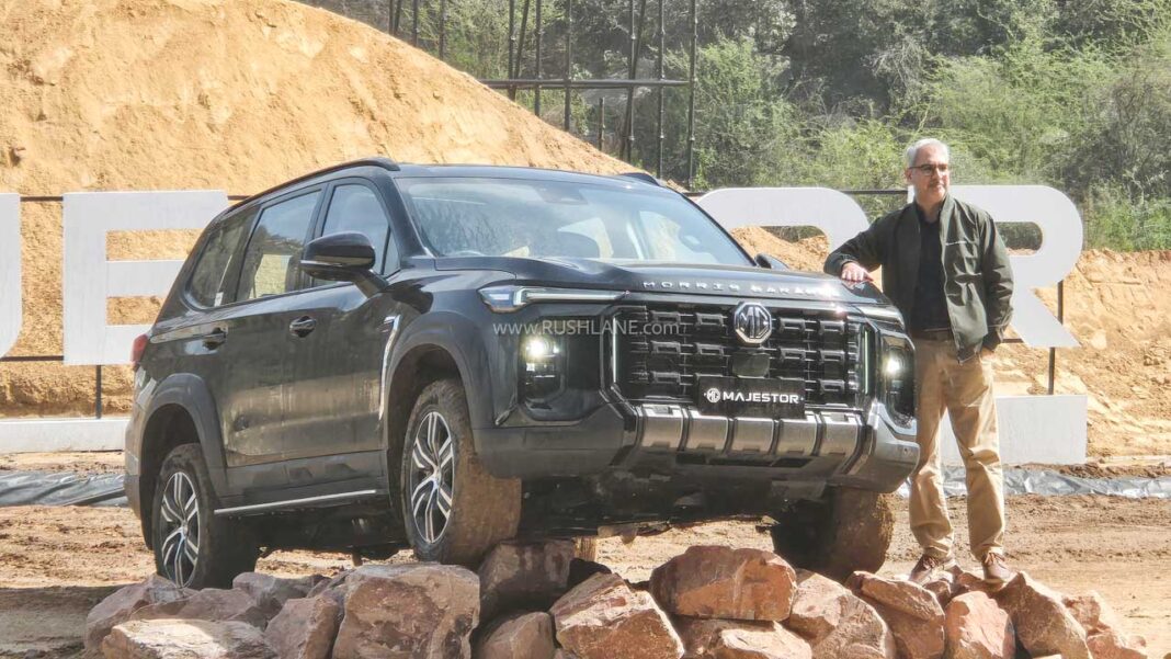 MG Motor India Unveils Majestor D+ SUV Ahead of April Launch