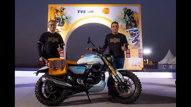 TVS Motor Company Showcases Custom Motorcycles at Rann Utsav 2026