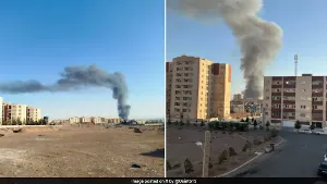 Fire Erupts Near Military Sites in Tehran Amid US-Iran Tensions