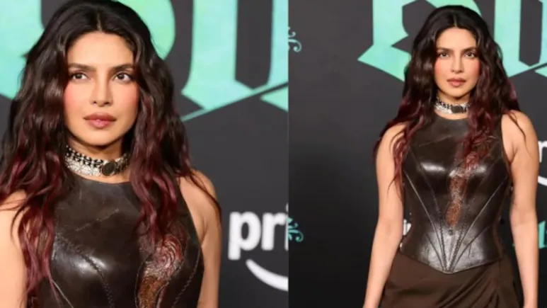 Priyanka Chopra Dazzles in Corset Gown at The Bluff Premiere Party