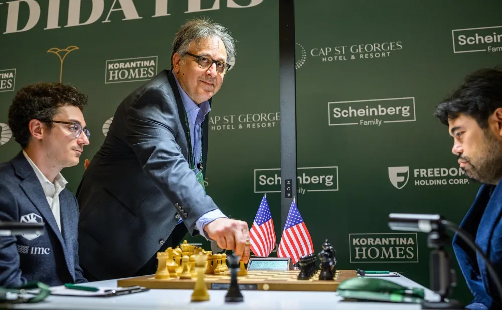 Caruana, Praggnanandhaa, and Sindarov Lead FIDE Candidates Round 1