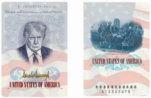 US to Release Commemorative Passports Featuring Donald Trump