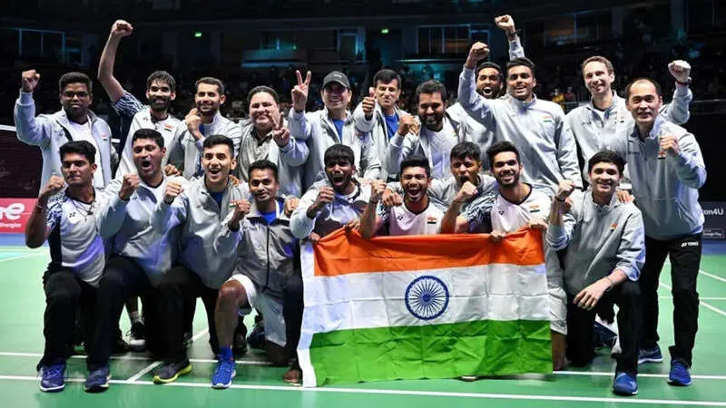 India Achieves Clean Sweep Over Chinese Taipei in Thomas Cup