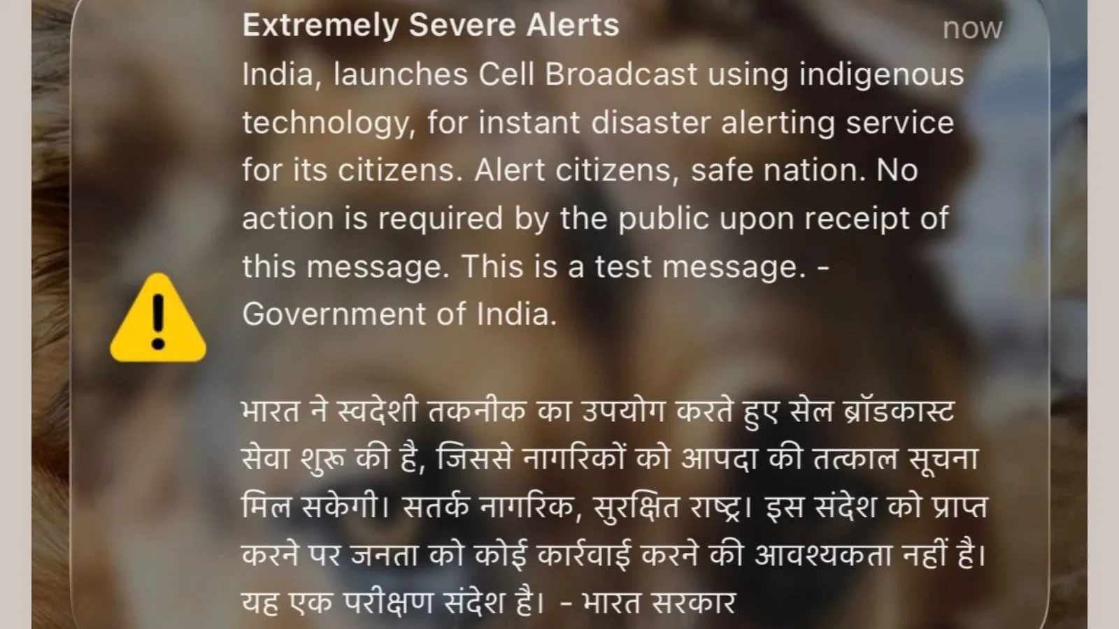 India Tests New National Cell Broadcast System for Emergencies