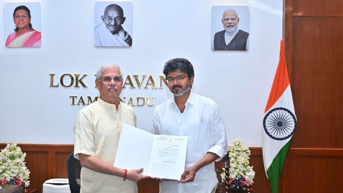 C. Joseph Vijay Appointed Tamil Nadu Chief Minister Designate