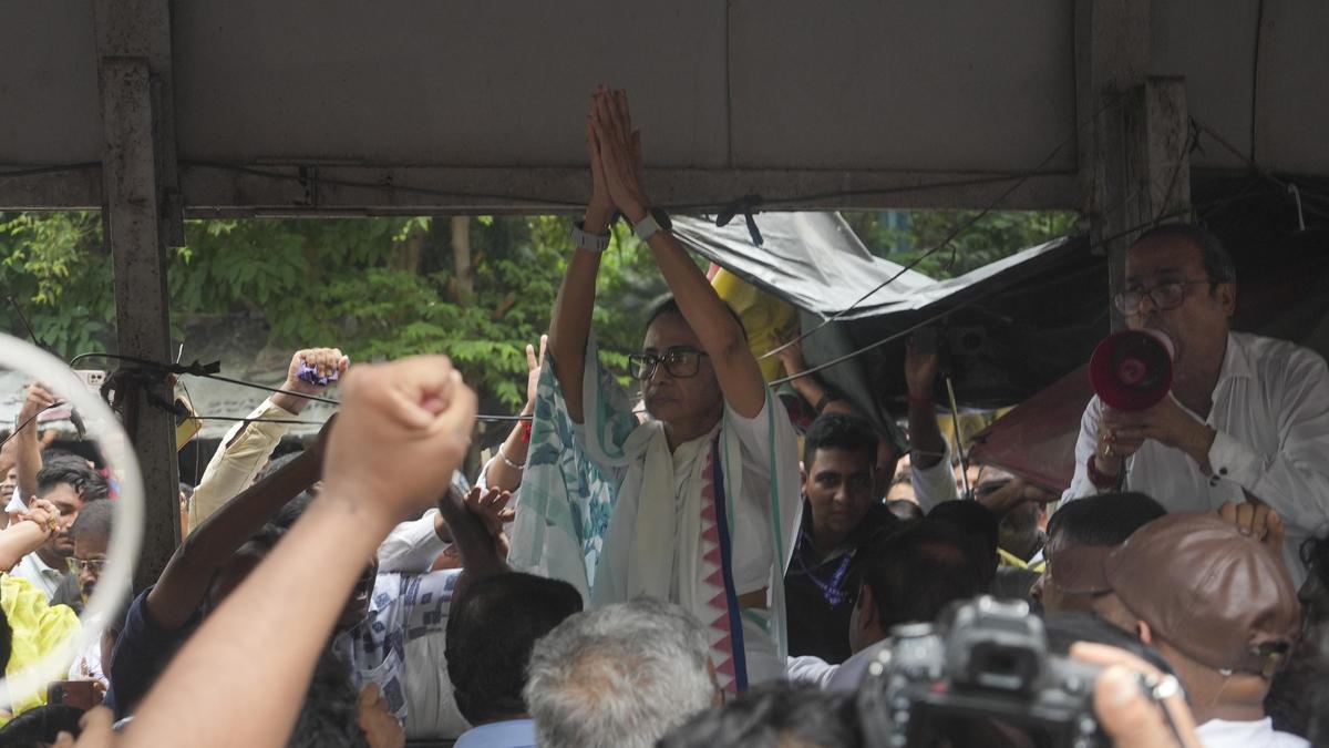 Mamata Banerjee Protests Alleged Attacks by BJP in Kolkata