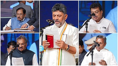 Karnataka's New Chief Minister D K Shivakumar Sworn In with Cabinet