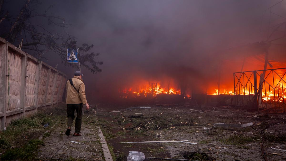 Russian Missile and Drone Strikes in Ukraine Result in Casualties
