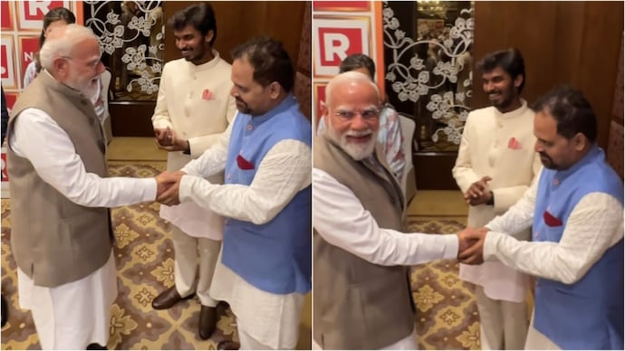 Prime Minister Modi Engages with Panchayat Actors in Viral Moment