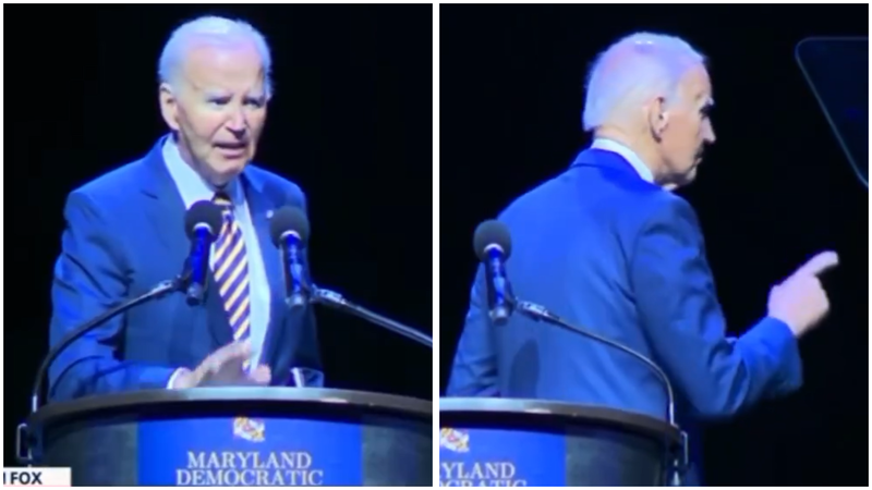 Joe Biden Faces Stage Exit Confusion After Speech on Trump