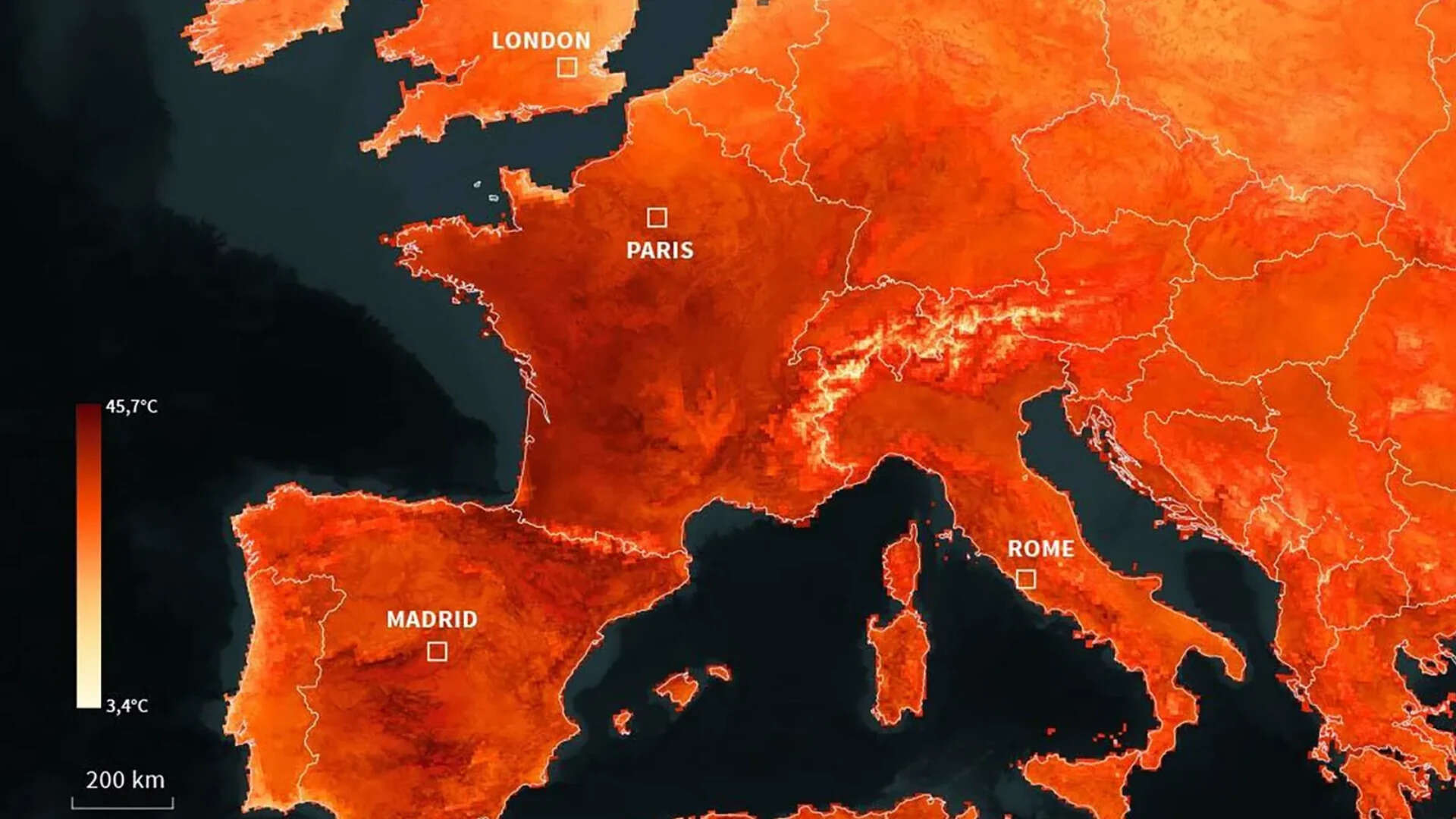 Record Heatwave Causes Over 1,300 Excess Deaths Across Europe