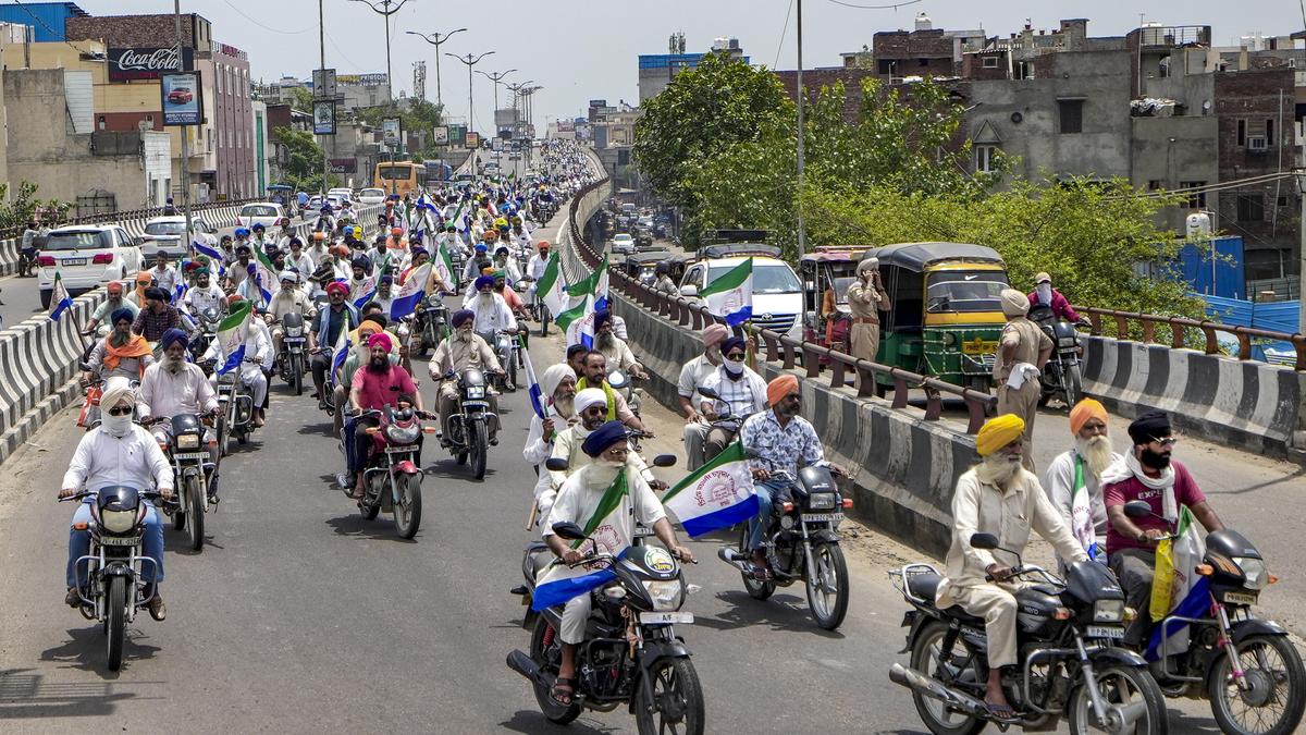 Haryana Police Tighten Security Before Farmers' Motorcycle Rally