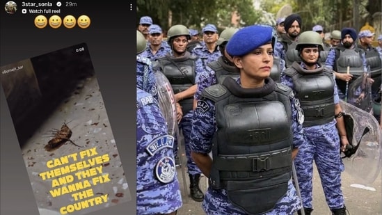 RAF Officer's Instagram Post Stirs Controversy Amid Protests