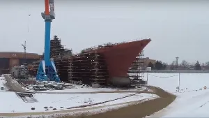 Russia's Admiral Nakhimov Battlecruiser Returns After Sea Trials