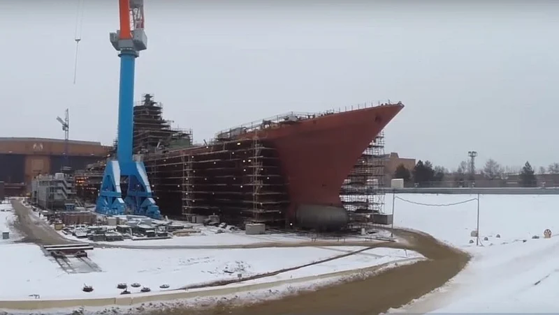 Russia's Admiral Nakhimov Battlecruiser Returns After Sea Trials