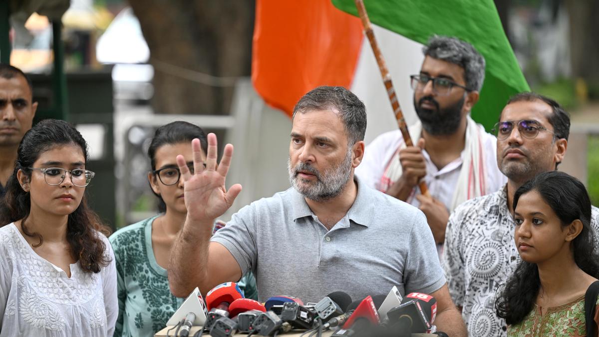 Rahul Gandhi Supports Student Protests Against Police Actions