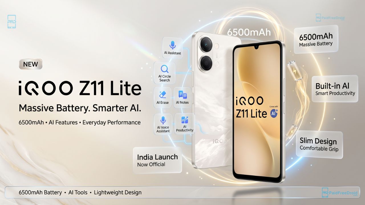 iQOO Z11 Lite Launched in India with High Capacity Battery