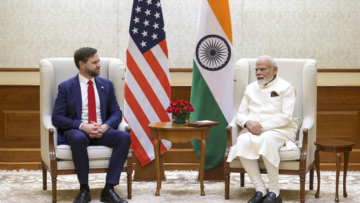 US Senator JD Vance Connects with Indian Prime Minister Modi