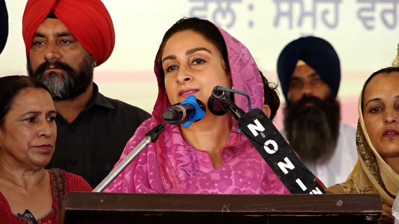 SAD MP Harsimrat Kaur Defends Sukhbir Badal After Attack