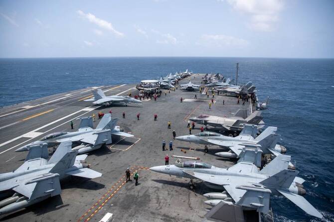 New US Naval Carrier Strike Group Deploys to the Middle East