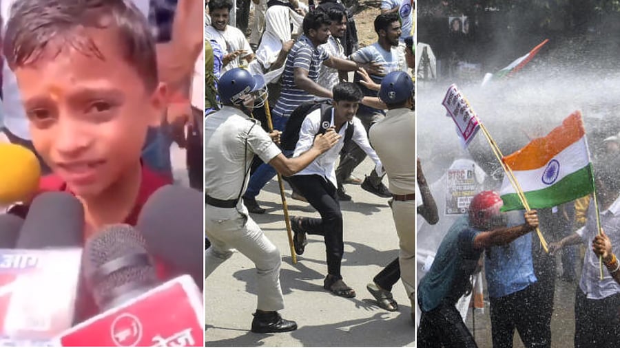 Six-Year-Old Boy Questions Police After BPSC Protest Violence