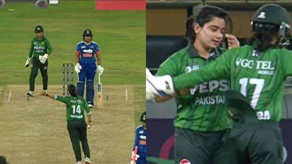 Pakistan's Fatima Sana Dismisses India's Shafali Verma in Asia Cup