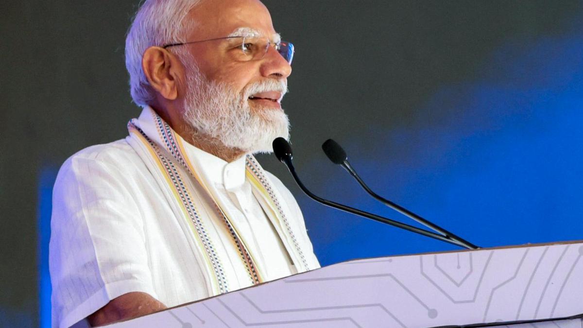 Indian Prime Minister Modi Criticises Detractors at Freight Corridor Launch