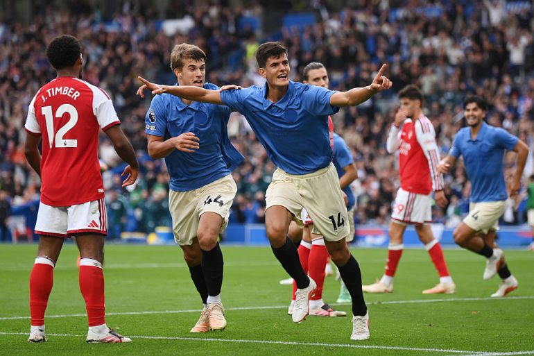 Brighton Earns Stunning 3-0 Victory Over Arsenal in Premier League