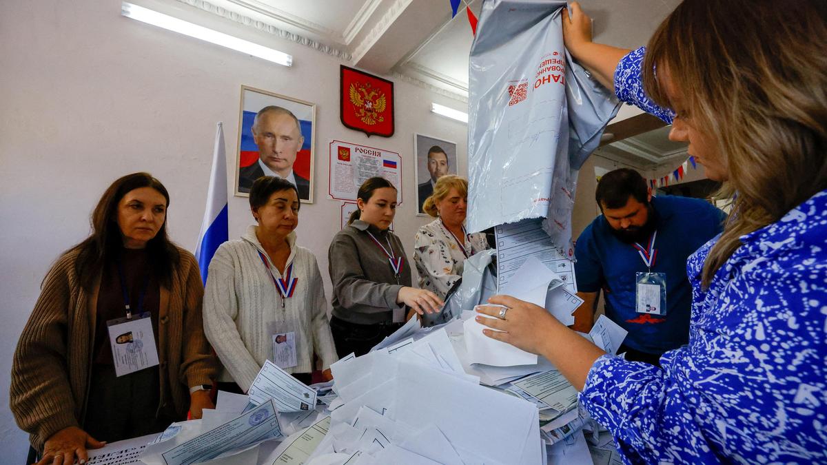 Ukraine Condemns Russia's Annexation Participation in Elections
