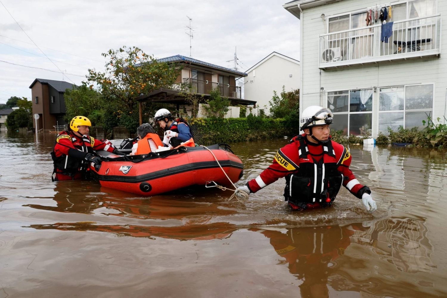 Search Efforts Underway in Japan Following Typhoon Dujuan
