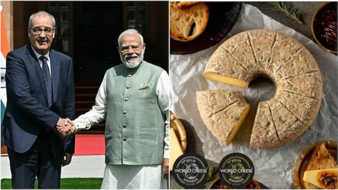 Swiss President Guy Parmelin Receives Indian Cheese from Modi