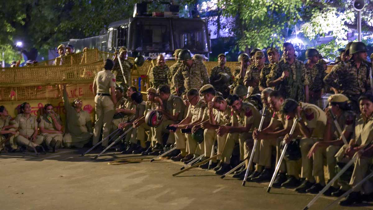 Massive Security Deployment in Delhi Ahead of Anticipated Protests
