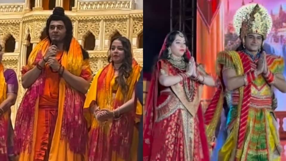 Gaurav Khanna Stuns as Lord Rama at Agra's Janakpuri Mahotsav