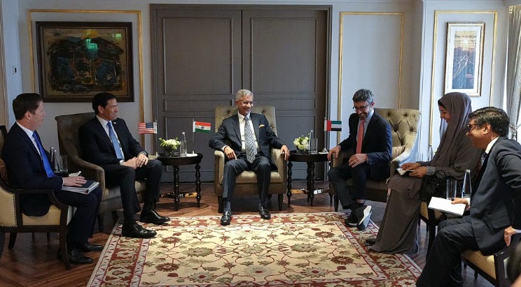 Indian Minister Subrahmanyam Jaishankar Meets UAE Counterpart