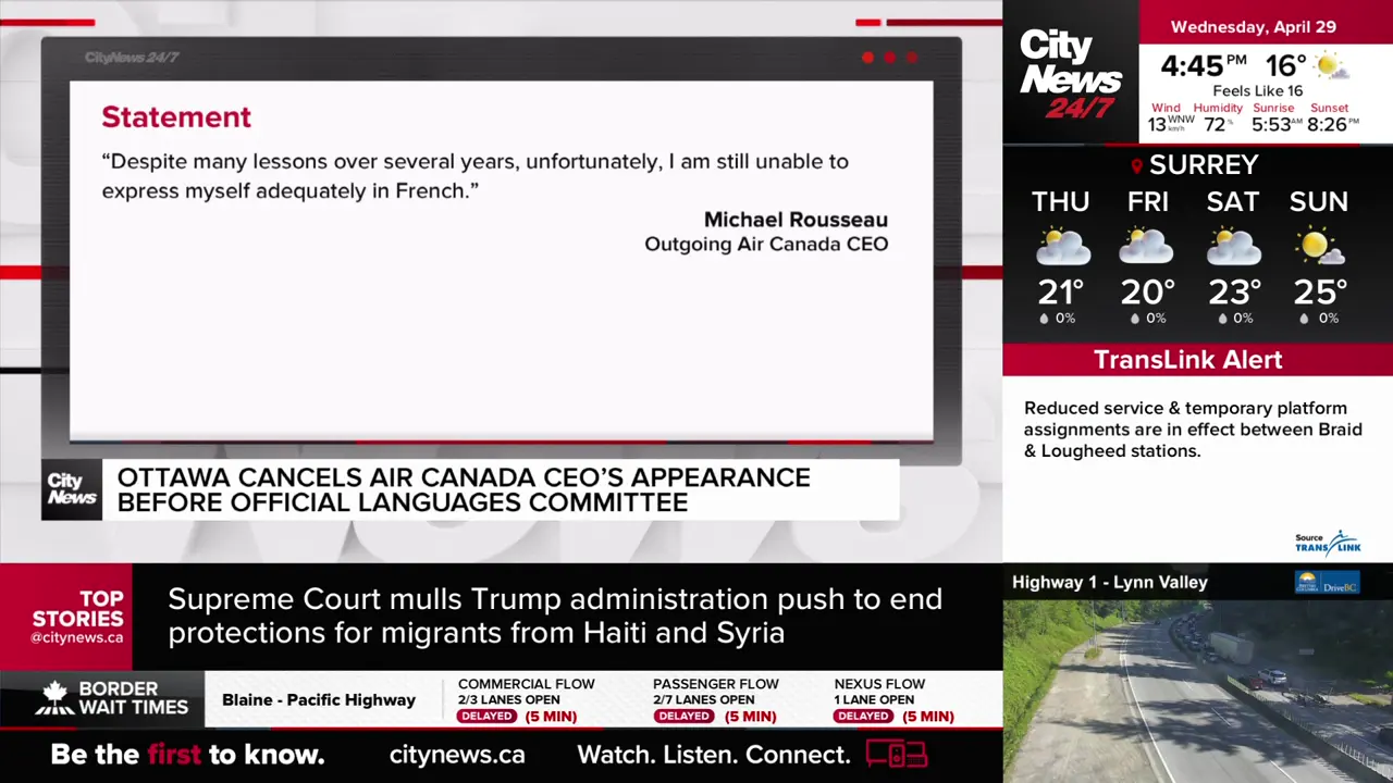 Canada’s Political, Economic and Social Flashpoints: The CityNews-Vancouver Power Monitor for April 29, 2026