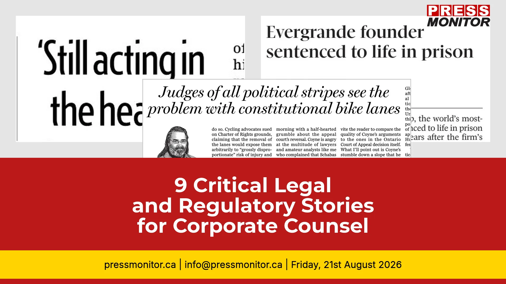 9 Critical Legal and Regulatory Stories for Corporate Counsel