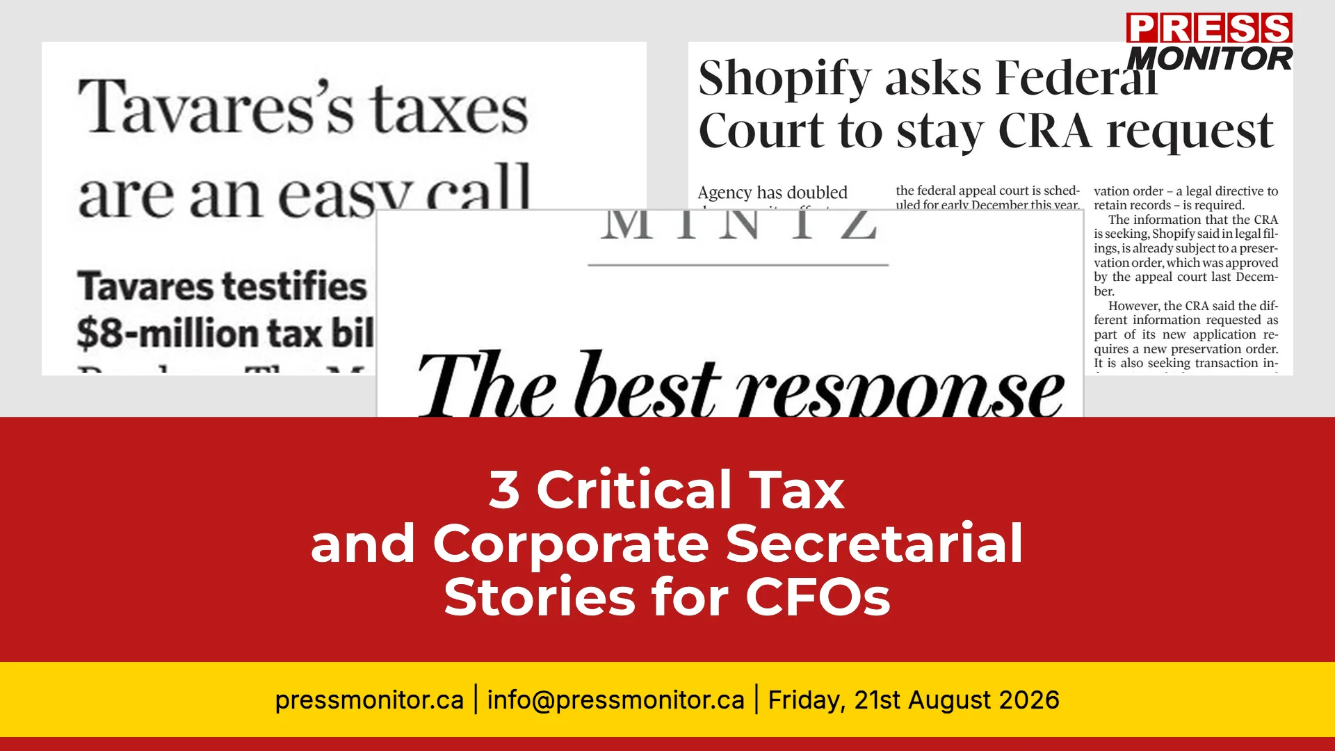 3 Critical Tax and Corporate Secretarial Stories for CFOs