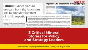 3 Critical Mineral Stories for Policy and Strategy Leaders