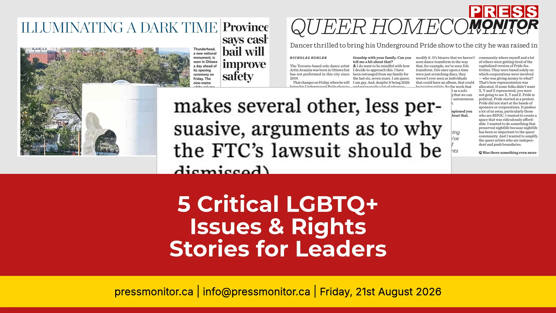 5 Critical LGBTQ+ Issues & Rights Stories for Canadian Leaders