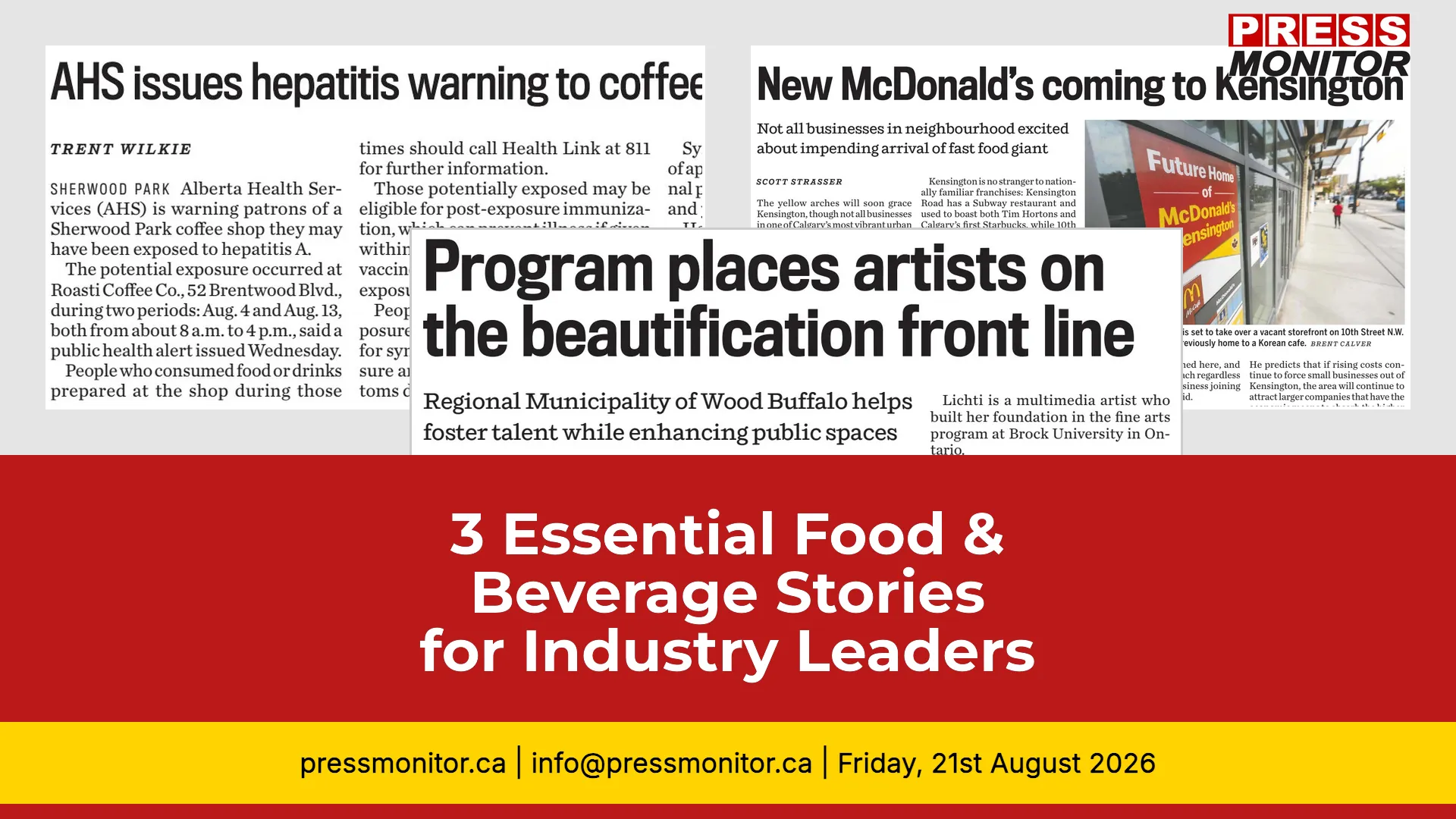 3 Essential Food & Beverage Stories for Industry Leaders