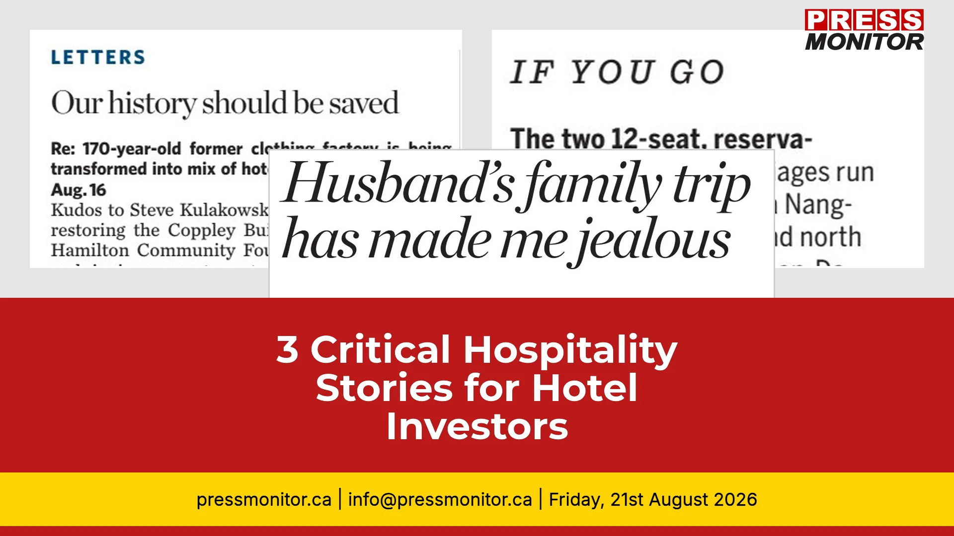3 Critical Hospitality Stories for Hotel Investors